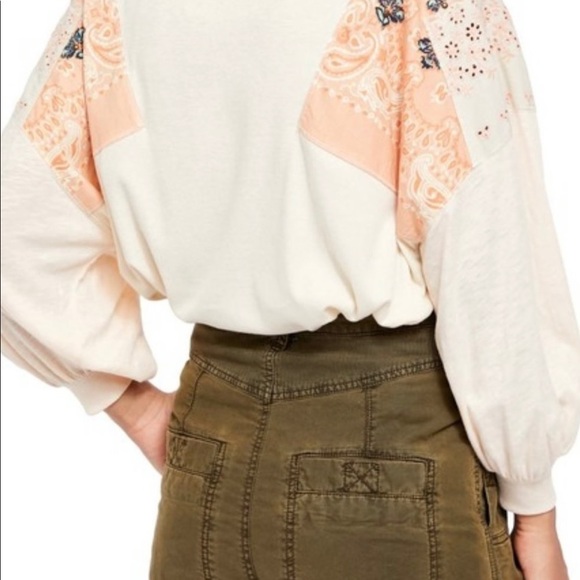 We The Free [Free People] Feelin’ It patchwork top - Picture 2 of 6